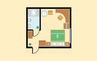 Гостиница Парк Отель Дубна Полулюкс DBL с проектором 203-3